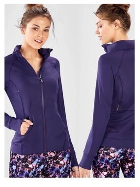 Fabletics Bri Mock Neck Zip Up Jacket